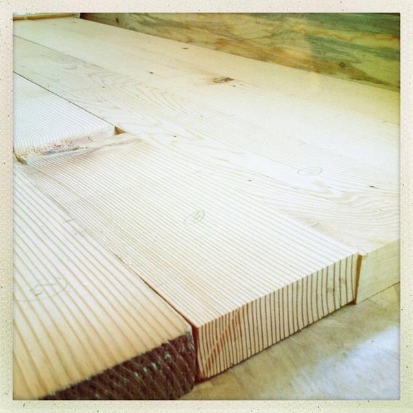 ourfirsttiny's tweet image. Old-growth, Doug fir countertops underway #tinyhouse #DIY #kitchen #interiordesign
