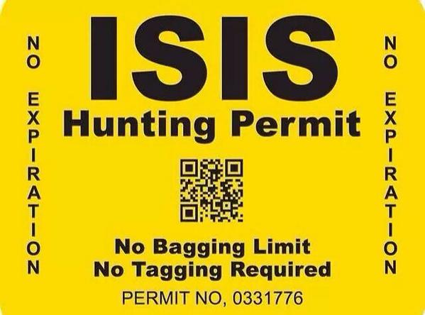 ARAGTA's tweet image. #isis #huntingpermit #nolimit