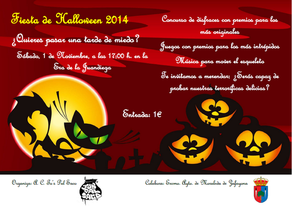 TosPalSaco's tweet photo. Celebra Halloween con TPS!Concurso de disfraces, juegos, merienda y música para una tarde terroríficamente divertida! http://t.co/3uSBDPUtKw