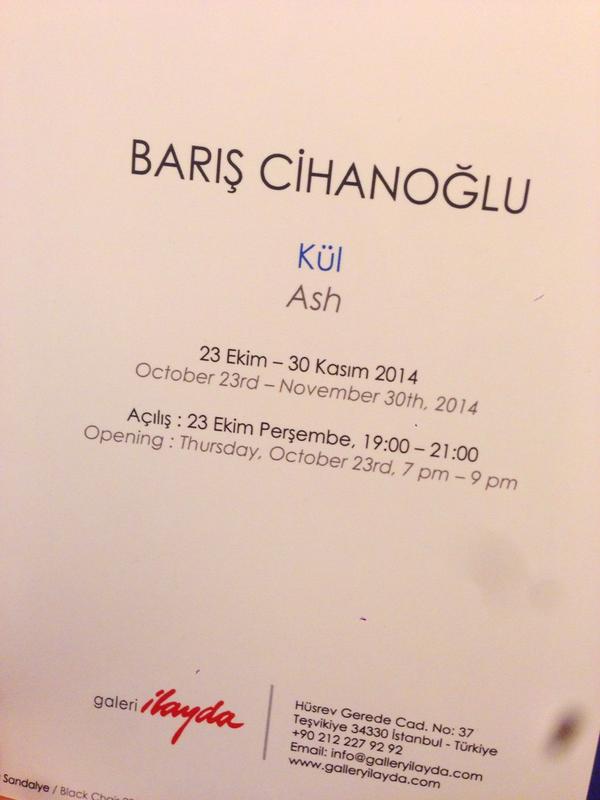 meneksegulben's tweet photo. Wood meets Art. Baris Cihanoglu's new artshow "Ash" @galleryilayda tonight. #bariscihanoglu http://t.co/6hldjAAtow