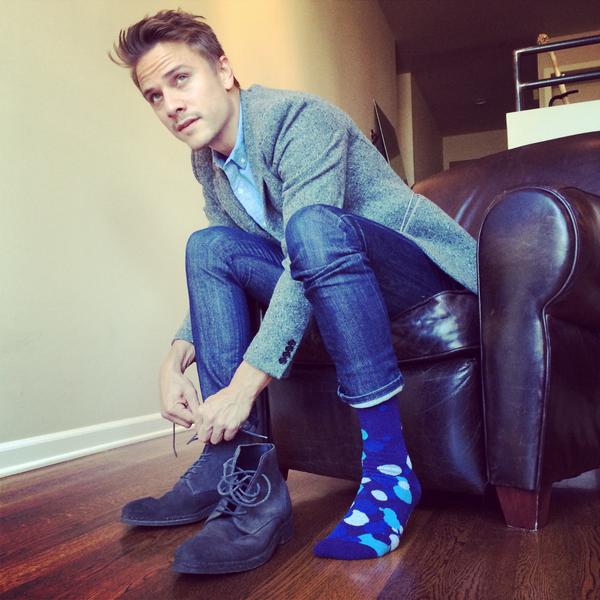 TunnelBeat's tweet photo. @ItBoyMatt rocking his #tunnelbeat socks! http://t.co/JGxiPKllln