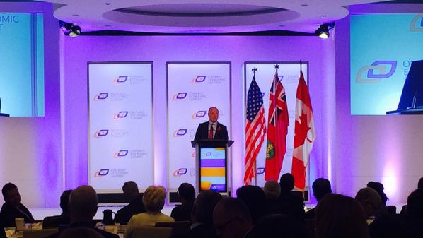 D_MThorn's tweet photo. Canada/US Ambassador @BruceAHeyman talking about a stronger CAN-AM economy and cooperation #OES2014 @OES http://t.co/WRhiaLsmy2