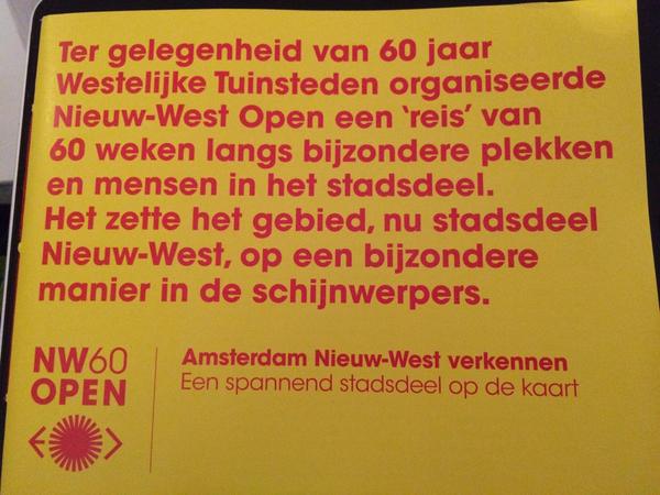 NwWstXprss's tweet image. Mooi gidsje en gezellige middag @nwopen :) "@NieuwWest: Mooi boekje gelanceerd met de schatten van Nieuw-West Open! http://t.co/ya0ONILUq3"
