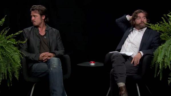 Variety's tweet photo. Brad Pitt Upstaged on @galifianakisz's 'Between Two Ferns' http://t.co/ubB6pGZk5J http://t.co/5EpbRPvELB