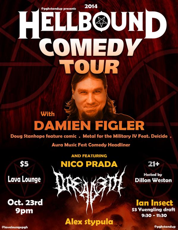 pghcomedynight's tweet photo. Tonight at the @lavaloungepgh @dreadeth @DamienFigler nico prada @AlexStypula @IanInsect @Dillon_Weston $5 21+ #pgh http://t.co/Yx09n7VcMg