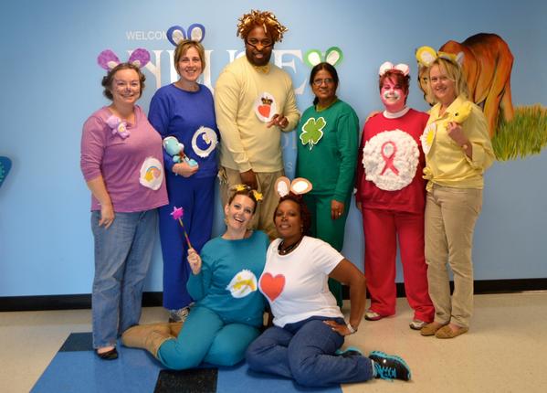 We've got the spirit of the season!  NCS Administration and Staff are the BEST!