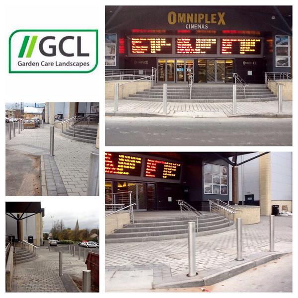 Finished job at Lisburn Omniplex. Paving, steps and bollards. <a href="/omniplexcinema/">Omniplex Cinemas</a> #GCL