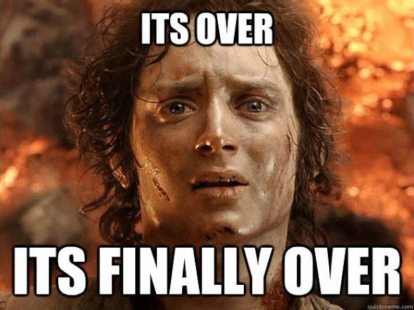 How we feel after finishing our last race