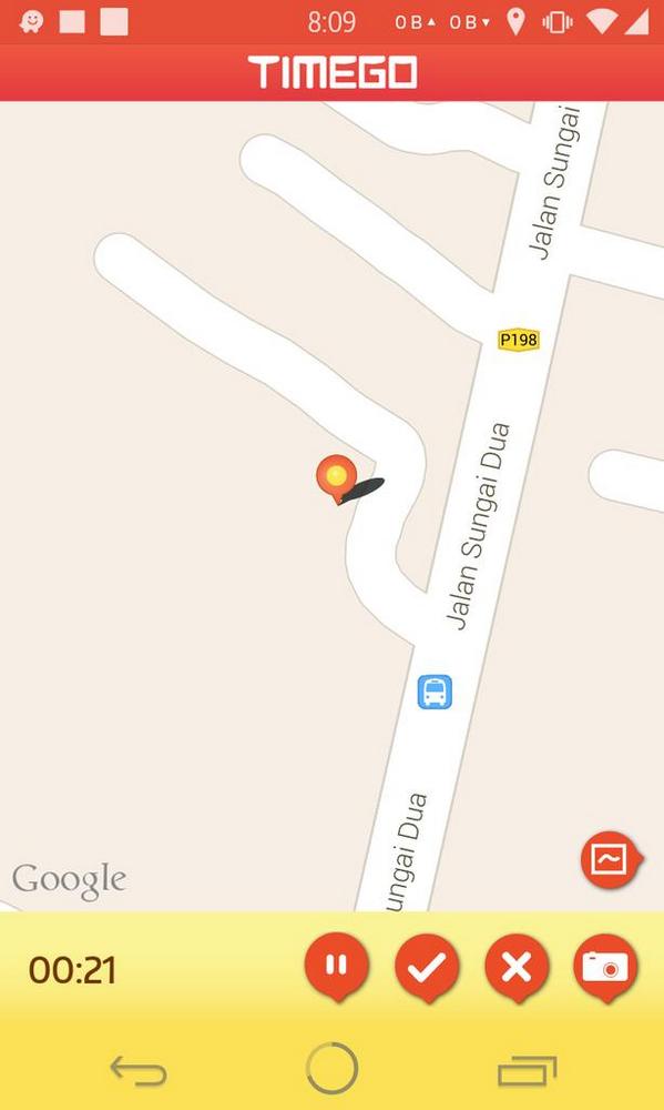 Rakam perjalanan guna TimeGo, otw Terengganu