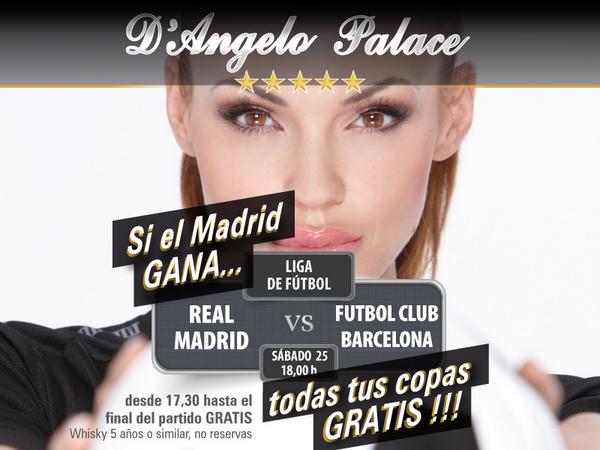 Gran partido si señor. ¿No es ocasión de verlo en una pantalla gigante y en agradable compañía?