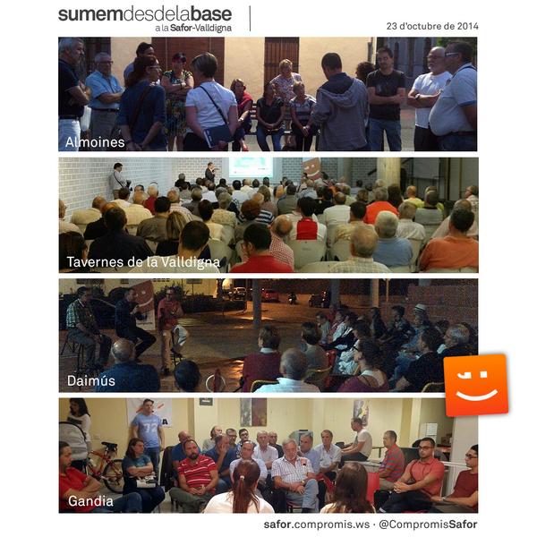 A la Safor-Valldigna, #sumem des de la base, poble a poble. T'hi sumes? Som <a href="/compromis/">Compromís</a>