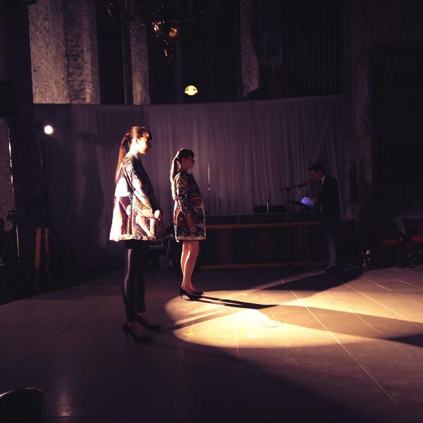 brownthomas's tweet photo. Printed capes from Bucharest at the @LimerickIFSA #LimerickStudentAwards http://t.co/NOalwQlnXm