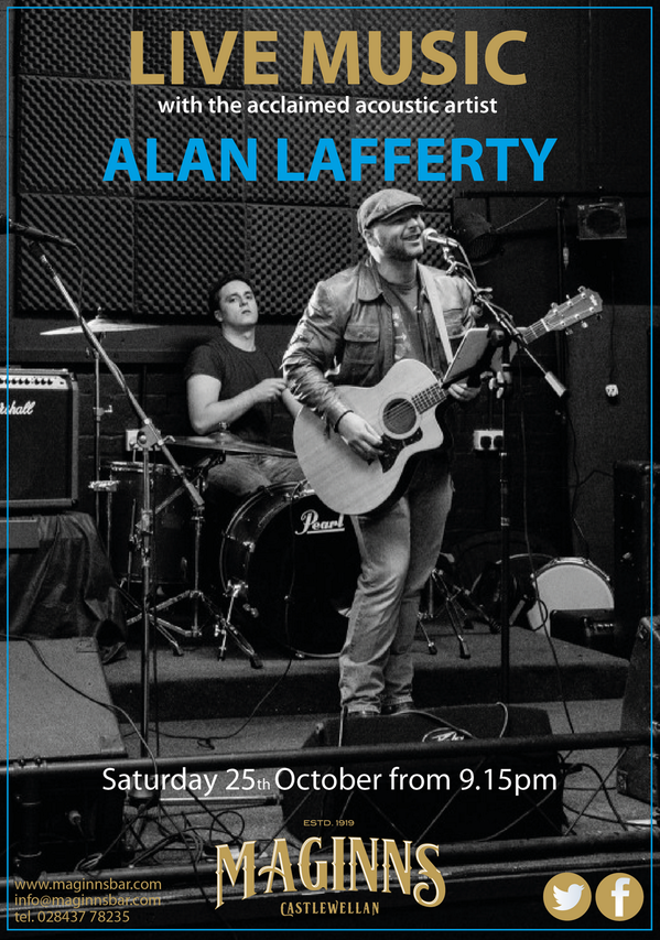 Maginnsbar's tweet photo. #MaginnsSaturdayNightLineUp
9pm - @alanlafferty78 #AutumnalAcousticSeason 
10.30pm @djgarethbarr #ShookUpSaturdays http://t.co/4I2TPtb7e0