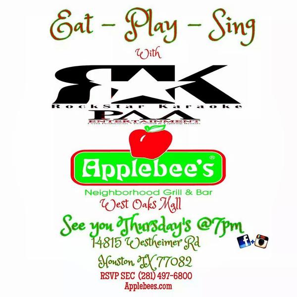 djfreddyb's tweet image. Come get discovered or hang out tonight!  At Applebee's on West Oaks area!  #djfreddyb #paaent #dj #applebee's