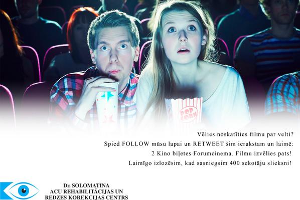 Laimē 2 kino biļetes uz paša izvēlēto filmu uz mūsu profila spiežot FOLLOW un SHARE šo ziņu
#kino #forumcinemas