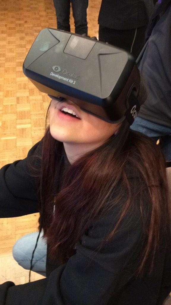 madisont4517's tweet photo. @kbates04 trying out some new things at the business to business expo! #OculusRift #campbellbiz #BST10 http://t.co/QGGcF6TN9g