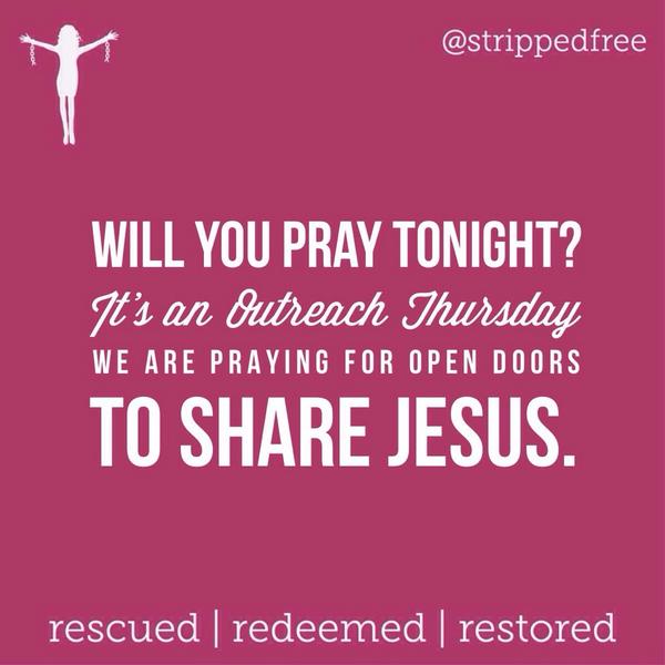 StrippedFree's tweet photo. Will you pray with us? #Outreach tonight in #Indianapolis #ShareJesus #LoveFrees #Jesus #SFindy #PrayerRequest http://t.co/zoSR19bfB8