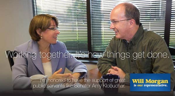 Morgan4StateRep's tweet image. Honored to have the support of @amyklobuchar. RT this to save a tree and the campaign a stamp!  #BetterMN #Progress