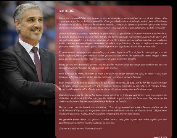hugolopez1's tweet photo. Despedida como un caballero y ENTRENADOR con sueño cumplido! Bravo José Luis http://t.co/mQ8PZuQVMJ