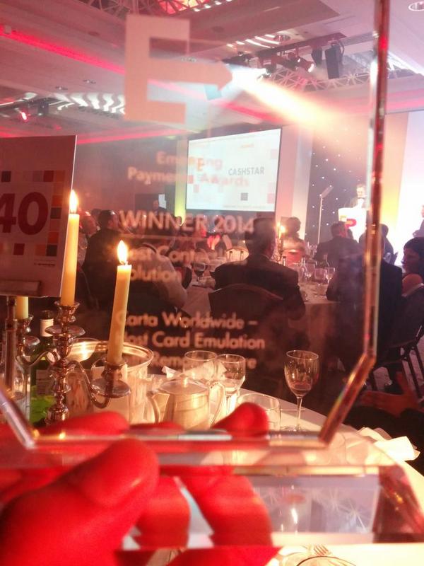 sodhanani's tweet image. Winners of The Best Contactless Solution at the Emerging Payment Awards @CartaWorldwide #walletless