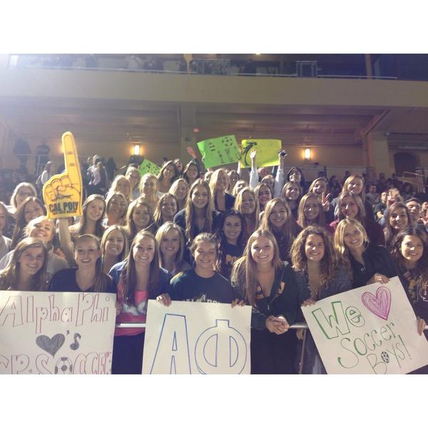 CalPolyAlphaPhi's tweet image. We had so much fun at the Greek Night soccer game last night! We can't wait for our dinner with the team! ♡⚽️