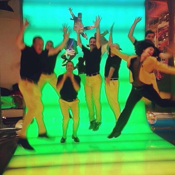 SolarBridgeTech's tweet image. What&apos;s your #Solarstatement? #wearyellow #SPIcon @clawrence @BryanDThomas