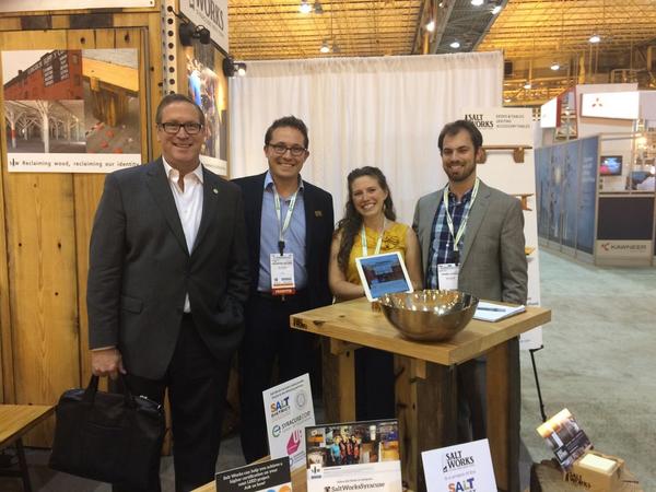 SyracuseBelgian's tweet photo. #RickFedrizzi stopping by the Salt Works booth! @USGBC @USGBCNYUpstate @rickfedrizzi #greenbuild @Near_Westside http://t.co/iajZP31XbD