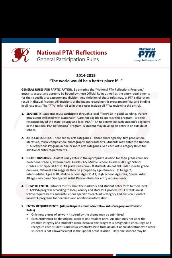 Reflections deadline is November 3. Encourage your child to create something! jmgiraldo@live.com with any questions.