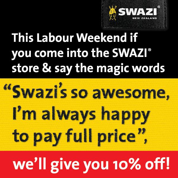 Pop in to the Swazi Shop Levin this weekend!
