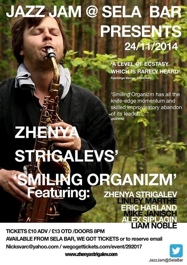 SelaBarJazzJam's tweet photo. 24/11/14 

@ZhenyaStrigalev @selabar @JamilLCoM http://t.co/kmqfEO0T4O