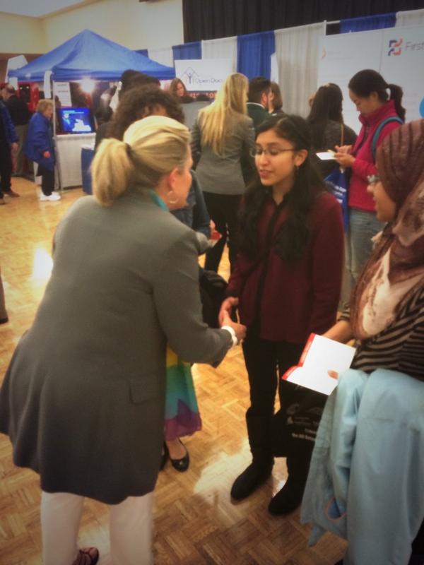 MrMcFarlen's tweet photo. Great learning experience for #BST10 students at @ReginaChamber B2B Expo! Lots of handshakes and networking! http://t.co/VTON56QCet