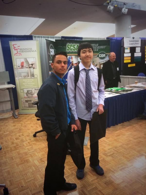 MrMcFarlen's tweet photo. Great learning experience for #BST10 students at @ReginaChamber B2B Expo! Lots of handshakes and networking! http://t.co/VTON56QCet