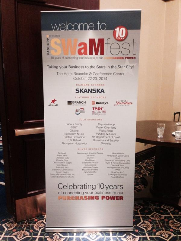 fishnetllc's tweet photo. @swamfest Great networking time at Hotel Roanoke. #vascupp http://t.co/xMFhdfIbP5