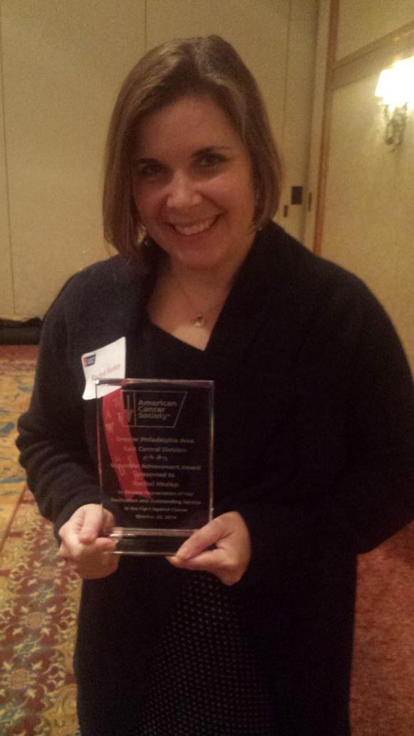 HezPhilly's tweet photo. Proud of my wife @roxyhezlep . Recognized with the Volunteer Achievement Award from the American Cancer Society. http://t.co/0jfZabqqqN