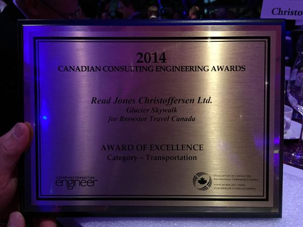 Yay for <a href="/RJC_Engineers/">RJC Engineers</a> &amp; <a href="/AMPPE/">AMPPE</a> member <a href="/Brewster_Banff/">Brewster Mtn. Lodge</a> on their #CCEawards win for the <a href="/GlacierSkywalk/">Glacier Skywalk</a> in <a href="/JasperNP/">Jasper National Park, Parks Canada</a>!