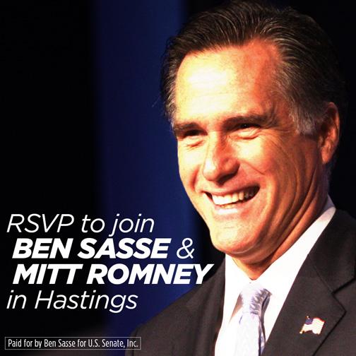 BenSasse's tweet photo. Coming to our final #NE93 rally with @MittRomney? RSVP here: http://t.co/UMHSSLEiPe #NESen http://t.co/jhCgG6Yhhx