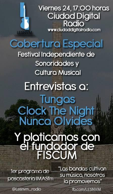fiscumfestival's tweet photo. Mañana transmisión por http://t.co/C0FaHcqLj4 por @LaEspiral_Radio cobertura de #F14DF entrevista a @tungaspunkrock http://t.co/FK7E57Bh7v