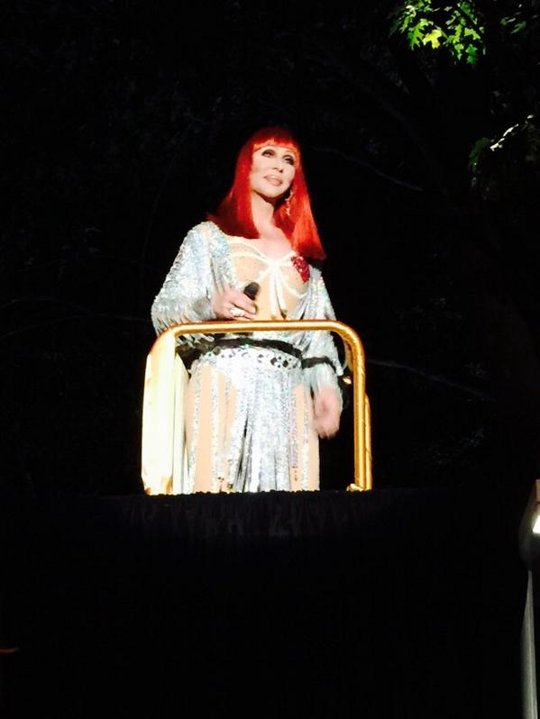 AlanPeppard's tweet photo. "Do you believe in love?" Asks lip-synch #Cher @twoxtwo_dallas #firstlook2014 @rachofskyhouse right now. http://t.co/xcFj5VOb8D