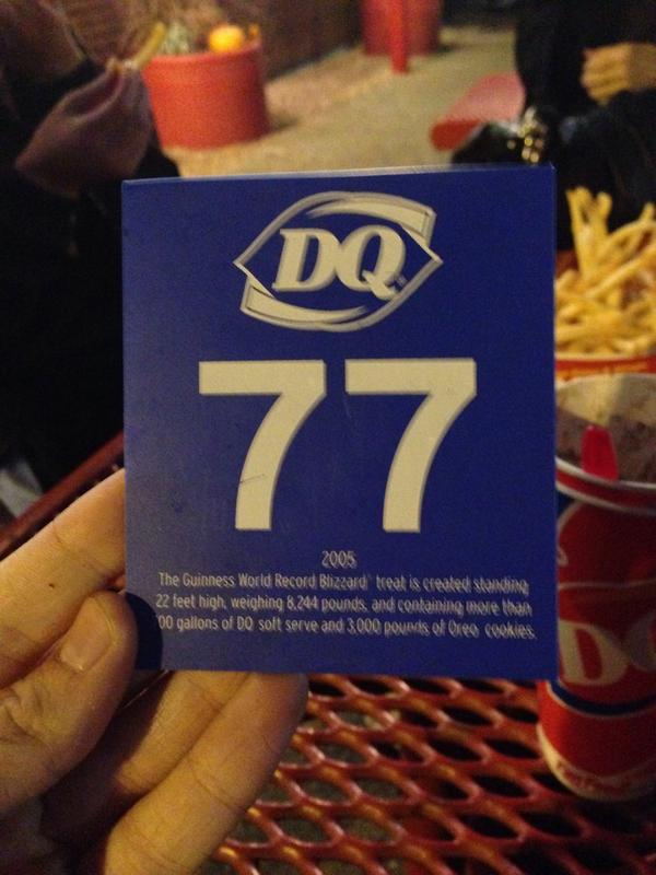 katie_moyni's tweet photo. So this happened at DQ tonight... 😂         @AVGirlsCC http://t.co/W9umX0FmDx