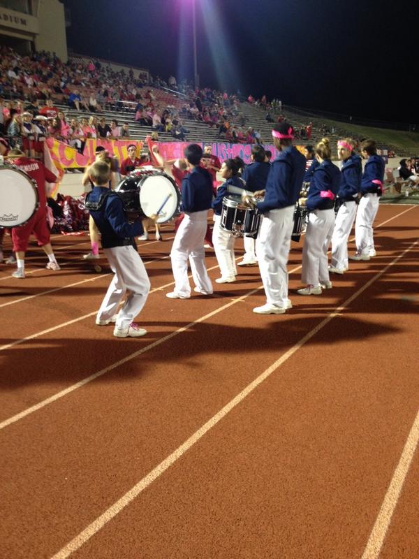 CodyKoontz82's tweet photo. The best sound in football!! 
#lovethedrumline http://t.co/6sogK8HAWx