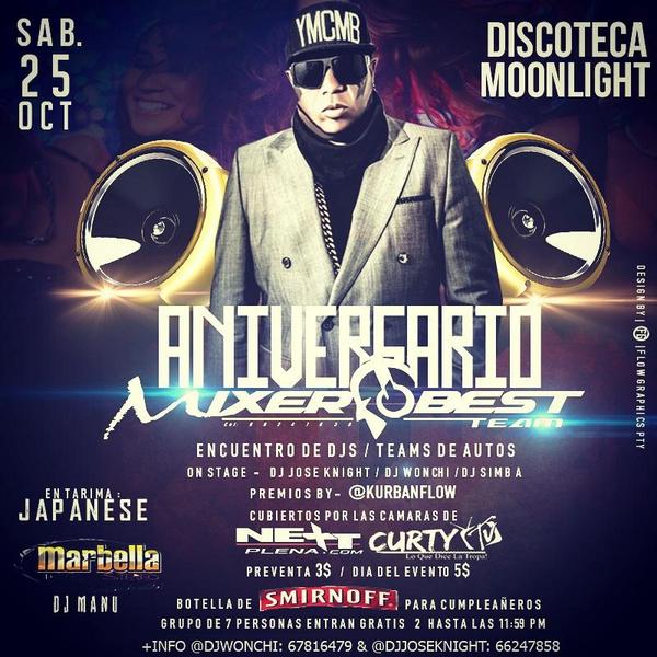 DjMoises507's tweet photo. @JapanesePTY  en tarima El Sabado25 En DiscotecaMoonLight En El Aniversario De @MixerBestTeam @NextPlenaCom NOFALTES http://t.co/X6MsJ2Q0Ue