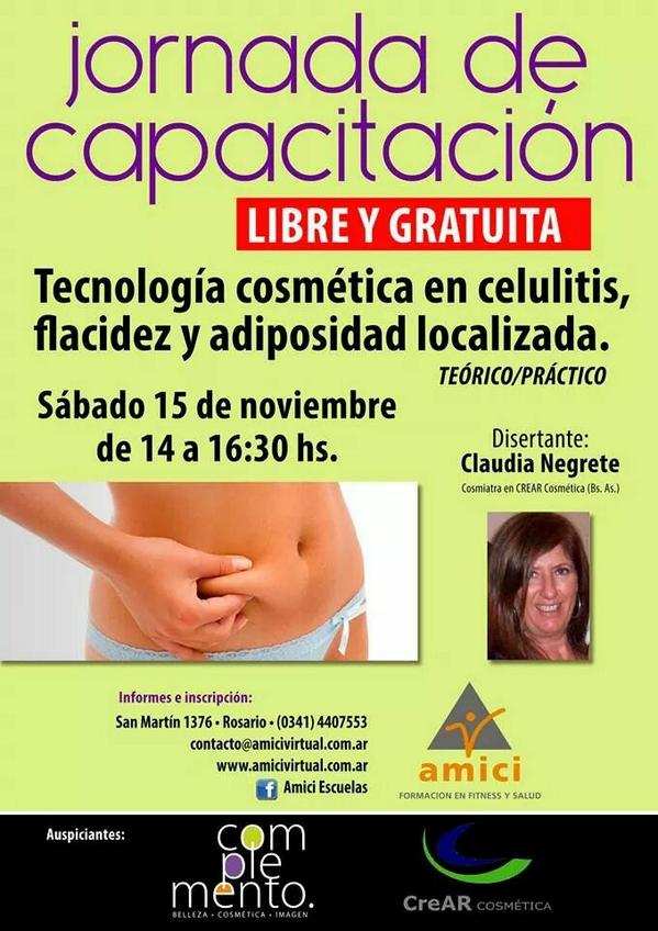 ComplementoEst's tweet image. COMPLEMENTO ESTETICA Y CREAR COSMETICA TE INVITA A JORNADA DE CAPACITACION
(0341) 153125877
complementoestetica.com.ar