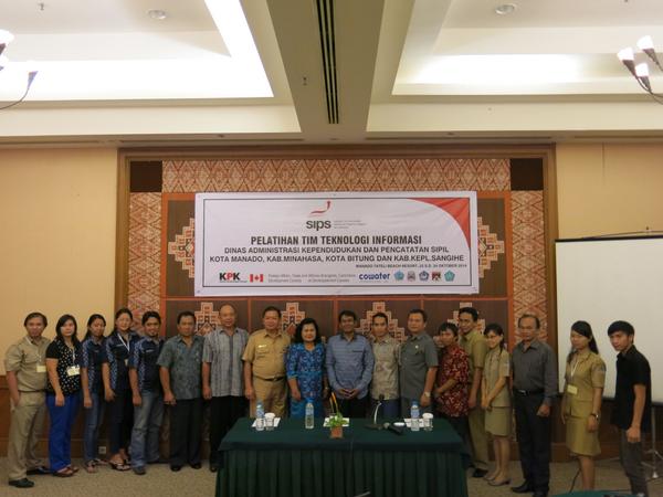 Pelatihan Tim Teknologi Informasi
Manado Tateli Beach Resort 22-24 Oktober 2014