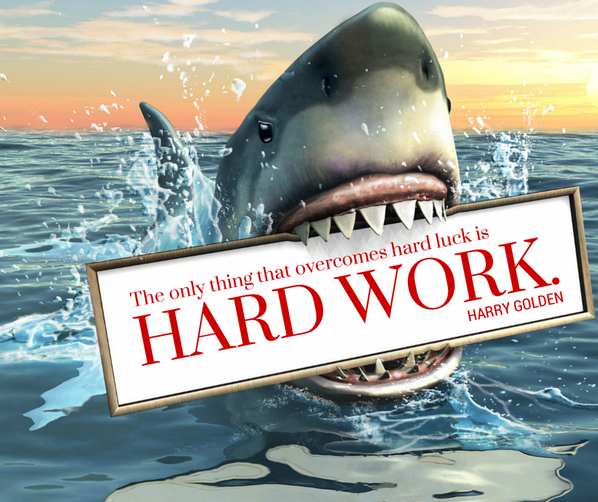 SaferockEd's tweet photo. RT @GuyKawasaki: "The only thing that overcomes hard luck is hard work." Harry Golden http://t.co/TXn5dh2yGH