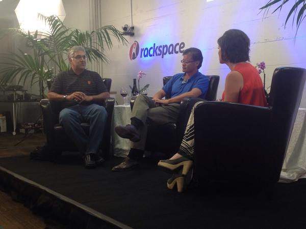 emglass's tweet photo. Candid chat between @aneelb and Jerry Yang w/ @sarahcuda talking entrepreneurship. #pandodaily http://t.co/eZ27SVe3R4