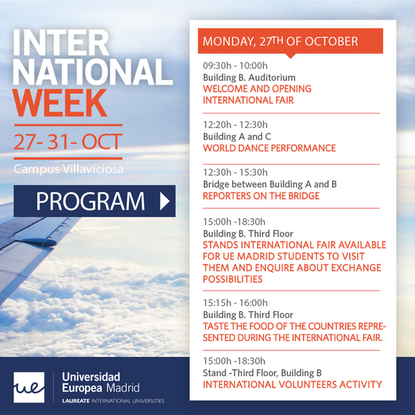 UEuropea's tweet photo. ¡Participa en la #IntrnationalWeeKUEM! Descárgate el programa en PDF ➡ http://t.co/zyouPs9DaW http://t.co/gBgmfzoZba