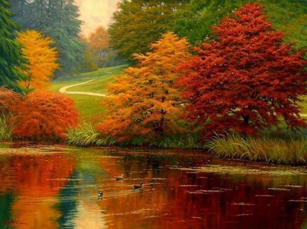 Gabriele_Corno's tweet photo. By the Duck Pond..... by Charles White http://t.co/OILd3yyzE7