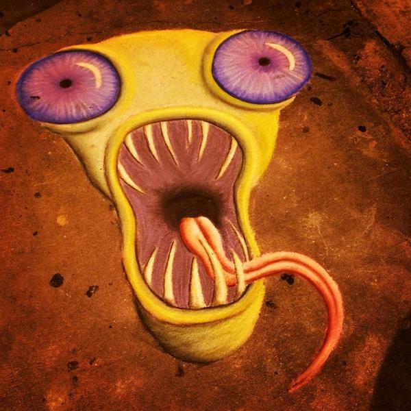 Chalkarts's tweet image. Alex, the Deep One #OnlyAtSouthern #GSUProblems