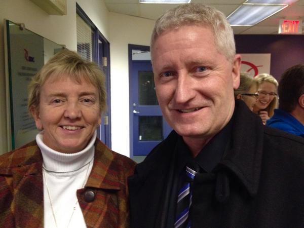 Enjoying a conversation with Mayor Candidate <a href="/CarolLeclerc3/">@CarolLeclerc</a> <a href="/BDC_Capital/">BDC Capital</a> / Community Futures.