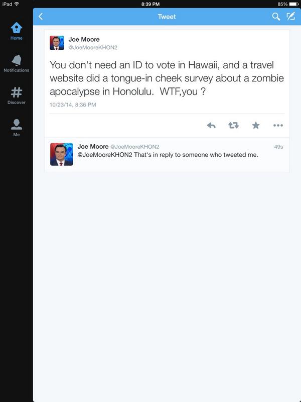 FakeJoeMoore's tweet image. Will someone please teach @JoeMooreKHON2 how to use Twitter?